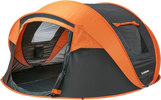 EchoSmile Camping Instant Pop Up Tent, 2/4/6/8/10 Person, Water Resistant Dome, Easy Setup for Camping Hiking and Outdoor, Portable with Carry Bag, 3 Season