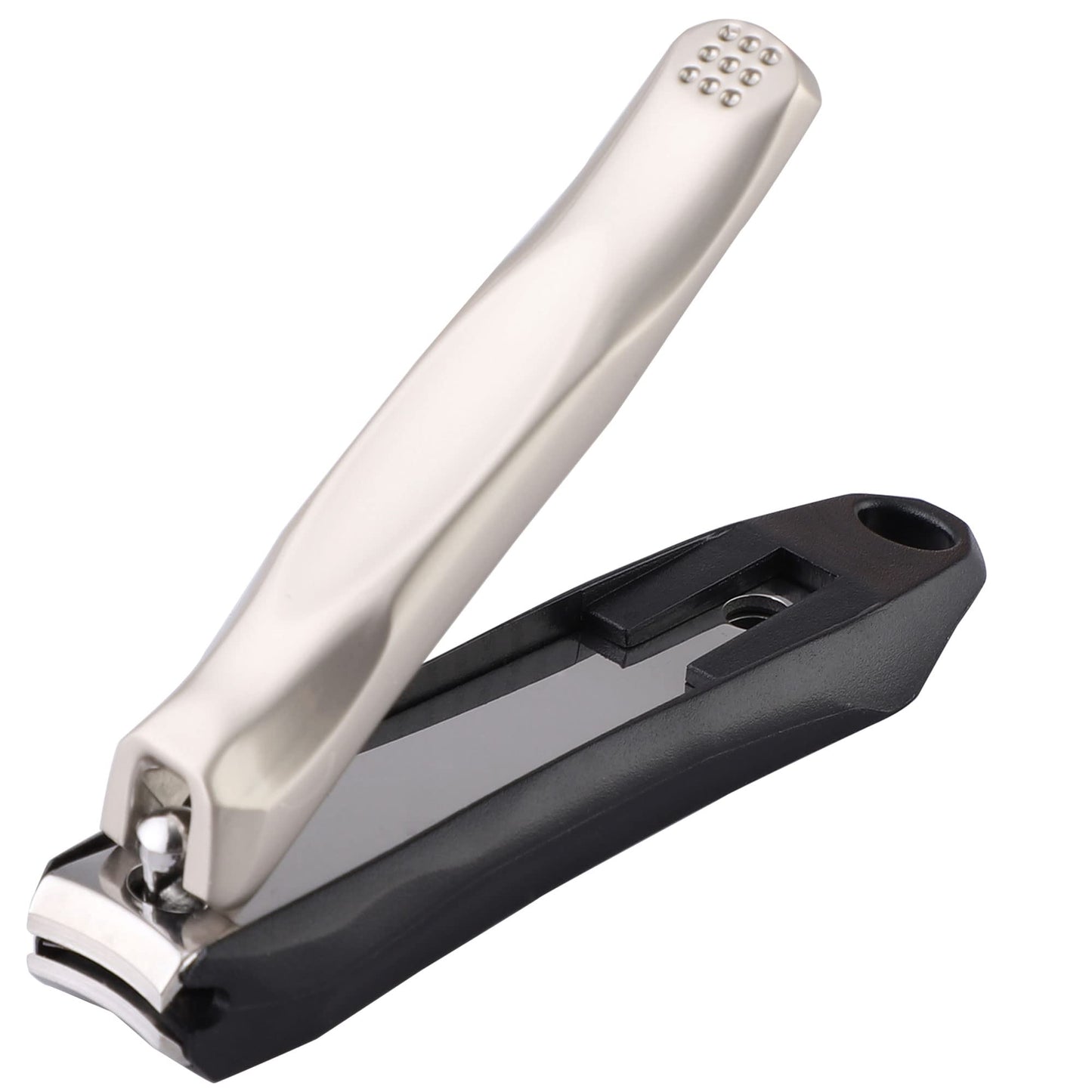Nail Clippers, Stainless Steel Anti-Splash Nail Clippers, Nail Clippers with Flat Mouth Household File, for Manicure, Pedicure,