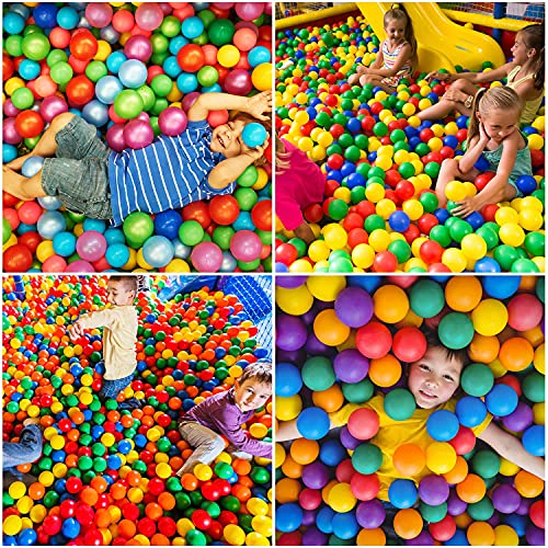 Vanland Ball Pit Balls for Baby and Toddler Phthalate Free BPA Free Crush Proof Plastic - Multicolored Pit Balls in Reusab...