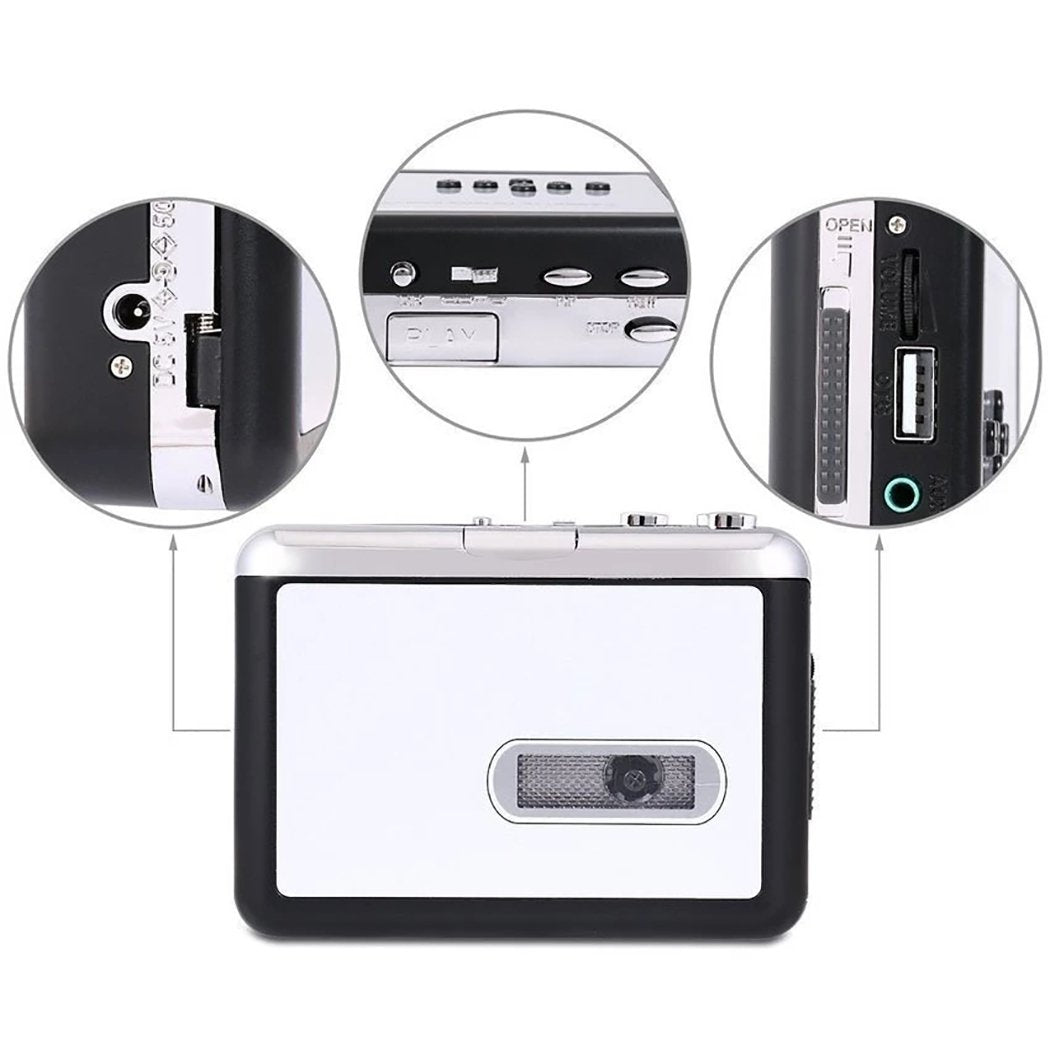 Y&H Cassette Tape Player Record Tape To Mp3 Digital Converter,Usb Cassette Capture,Save To Usb Flash Drive Directly,No Need Comp