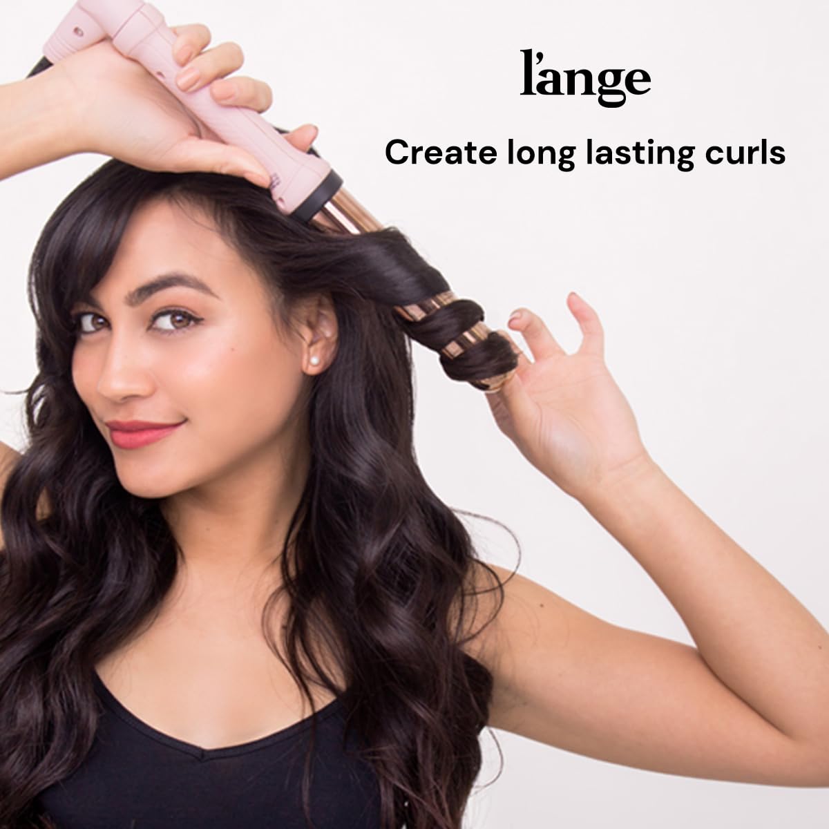 L'ANGE HAIR Ondul   25 MM Ceramic Curling Wand | Professional Hot Tools Curling Iron 1 Inch | Salon Hair Styling Wands for Beach