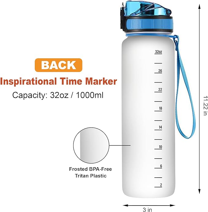 Hyturtle Personalized I Suffer From Obsessive Pig Disorder 32Oz Liter Motivational Water Bottle, Customized Name With Time Marker, Gift For Women Men Friends Kids Pig Lovers On Birthday Mother's Day