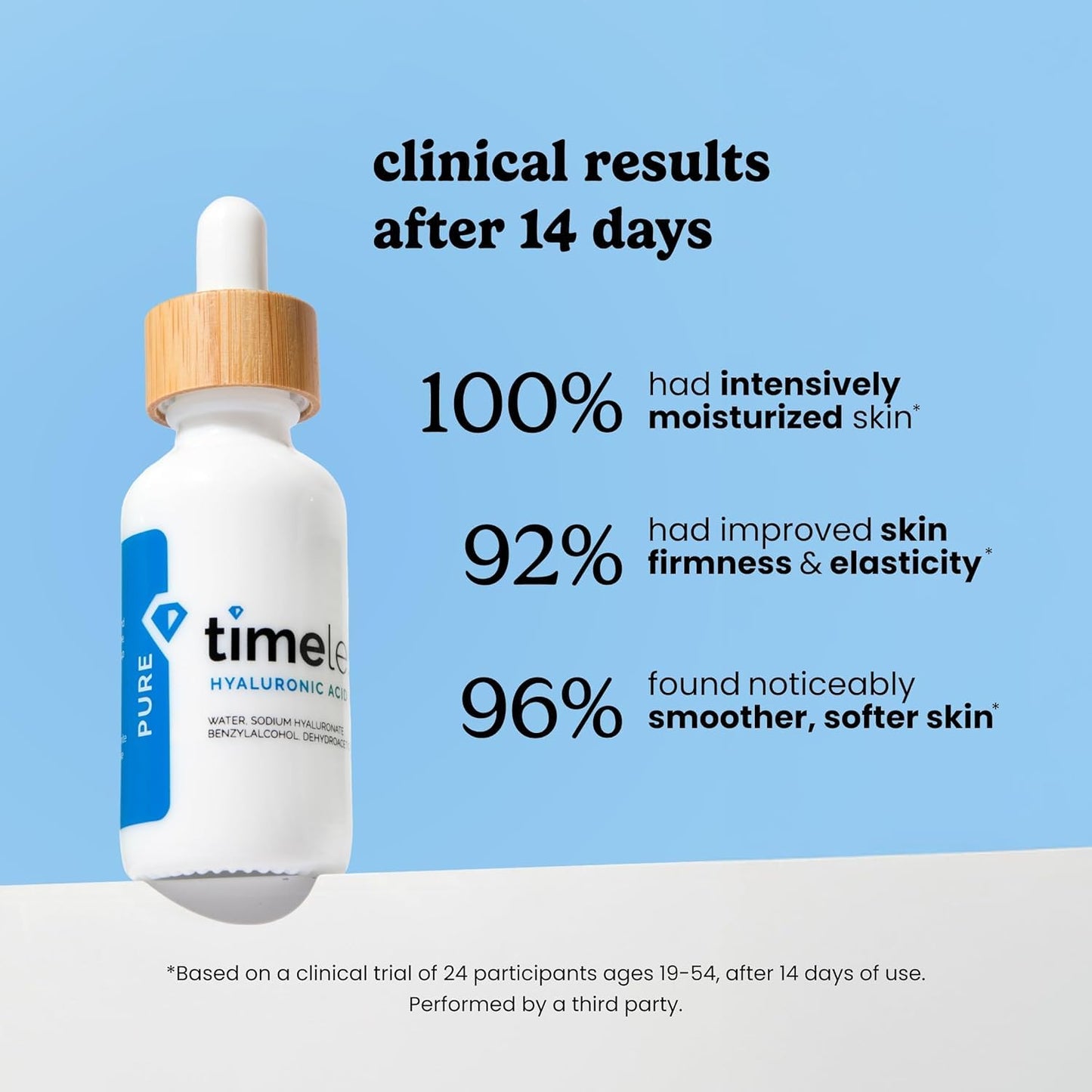 Timeless Skin Care Hyaluronic Acid 100 Percent Pure Serum Unisex 2 oz