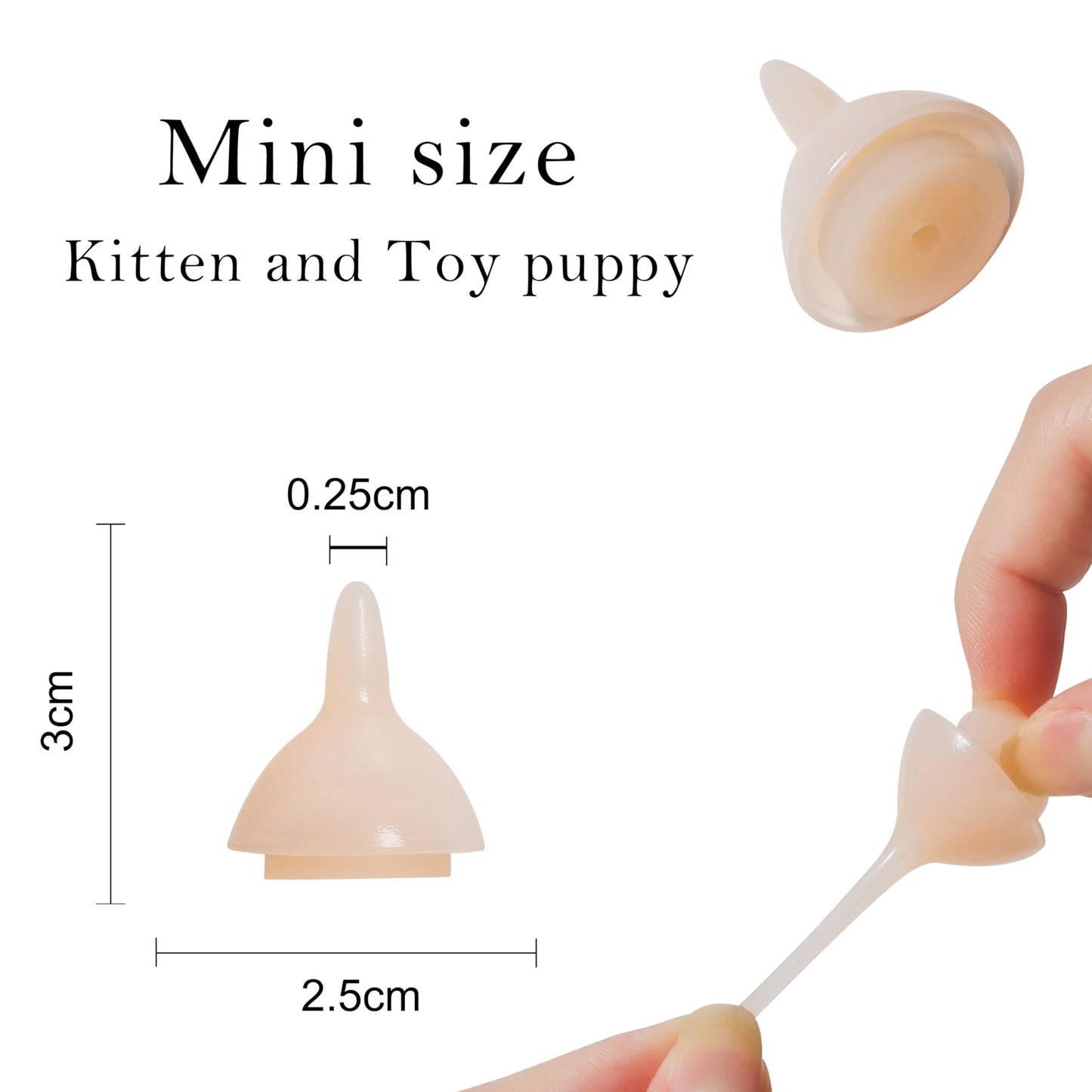 Doggiema Silicone Feeding Nipples and Syringe for Newborn Kittens, Puppies, Small Animals, Rabbits Dongdong pet