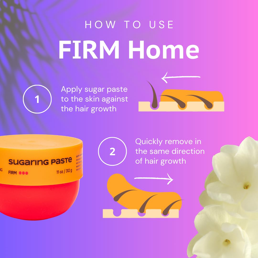 SUPER FIRM Sugaring Paste for HOME USE 11oz / 312g. Sugar Wax for BRAZILIAN and Underarms.
