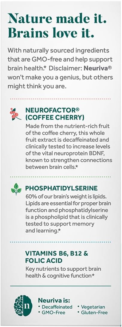 Neuriva Neuriva Original Brain Performance (90 Count), Brain Support Supplement, 90 Count