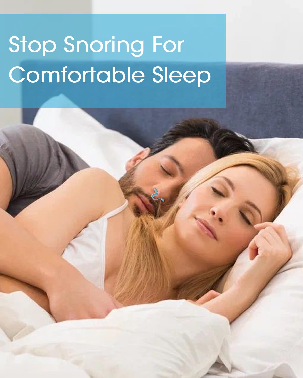 MQXUNMI Anti Snoring Devices, 10 Pack Soft Silicone Nose Vents with Different Sizes to Stop Snoring, Effective Anti Snoring Nose Dilator to Enjoy A Peaceful Night's Sleep