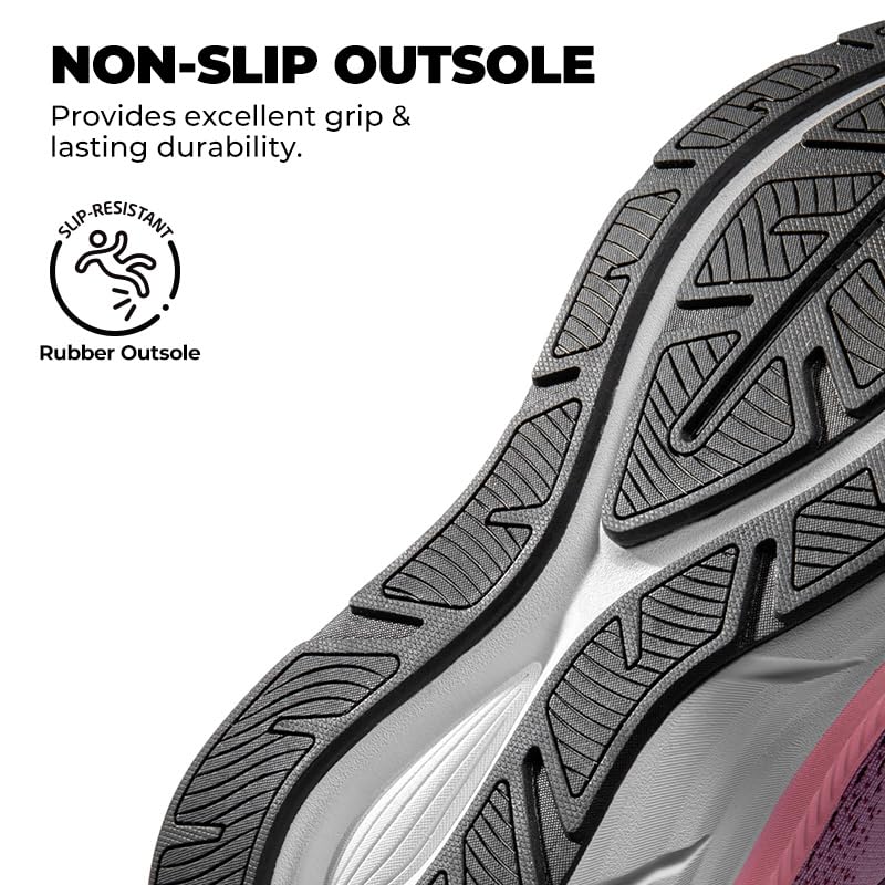 NORTIV 8 Women's Walking Shoes Cushion Comfortable ActiveBreeze Running Tennis Shoes Non-Slip Workout Gym Sports Athletic ...