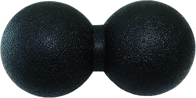 Hard Peanut Massage Ball, Double Lacrosse Massage Ball. Deep Tissue Massage Roller Mobility Ball for Physical Therapy Myof...