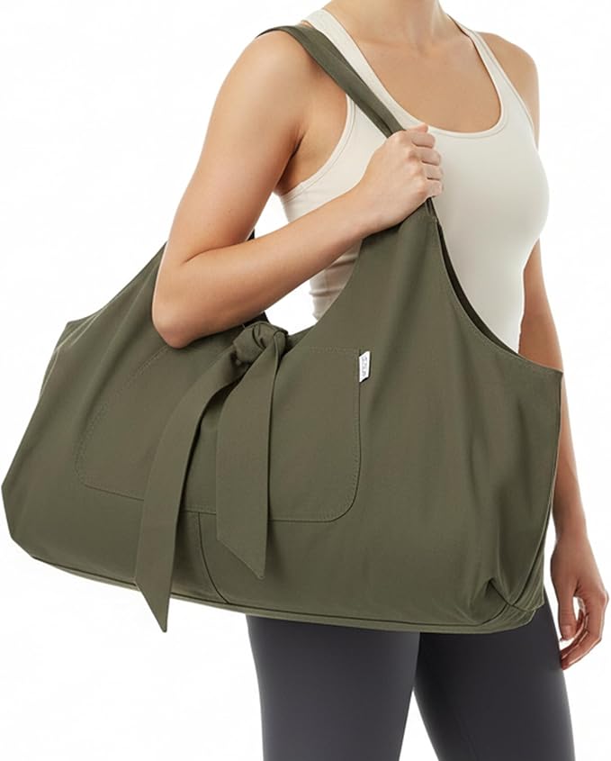 Yogiii Yoga Mat Bag | The ORIGINAL YogiiiTotePRO | Large Yoga Mat Bag or Yoga Mat Carrier with Side Pocket | Yoga Bag Fits...