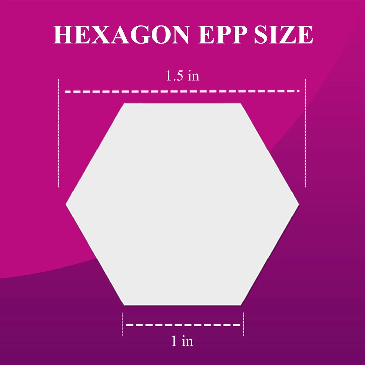 LaserThing Quilting Paper Templates | Handy Tools for Crafting Quilt Patterns | Ideal for Precision Quilting Projects | Includes 1'' Hexagon EPP Set - 300 Pieces