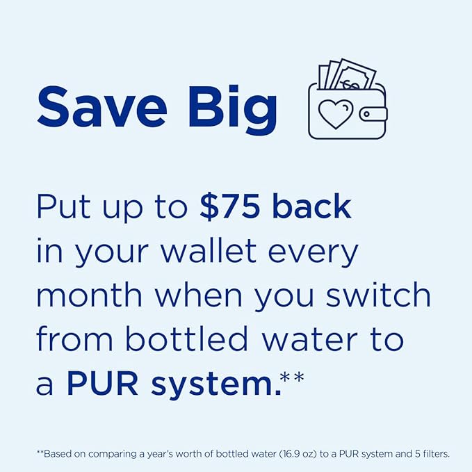 PUR PLUS 11-Cup Water Filter Pitcher with 1 Lead-Reducing PUR Plus Filter, Dishwasher Safe, Powerful Filtration, Filter Change Indicator Light, White, PPT111W