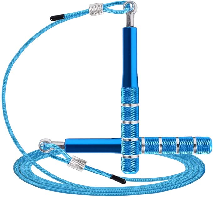 Jump Rope, Wastou Speed Jumping Rope for Training Fitness Exercise, Adjustable Adults Workout Skipping Rope for Men, Wome...