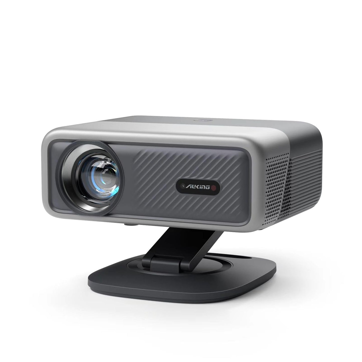 [Compatible with Netflix] Projector with WiFi and Bluetooth,3D Dolby Audio and Auto Focus Smart Projector, AuKing Outdoor Movie Home Theater Proyector with Omni-Adjustable Stand