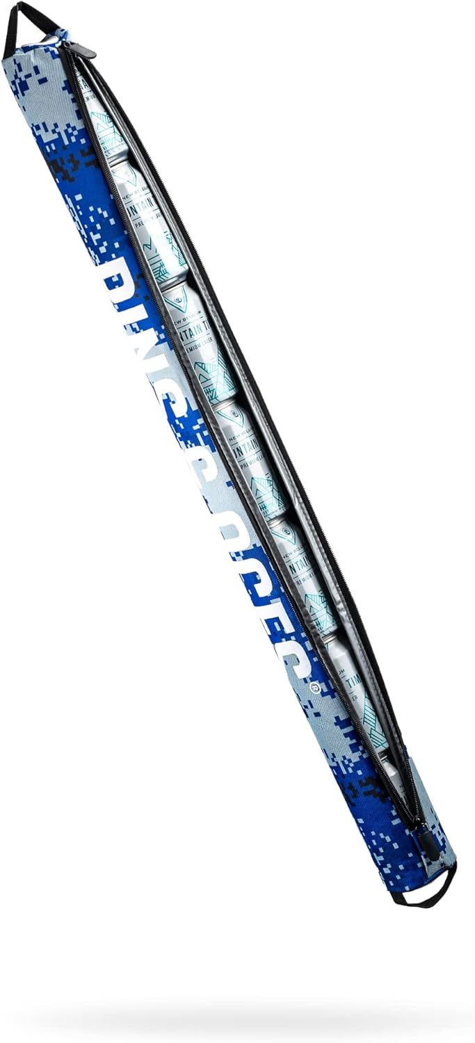 Pins & Aces Beer Sleeve 7-Can Insulated Cooler Sleeve - Stores Up to 7 Cans Discreetly in Your Golf Bag - Keeps Canned Beverages Cold On The Golf Course - Fits Most Golf Bags Styles & Types