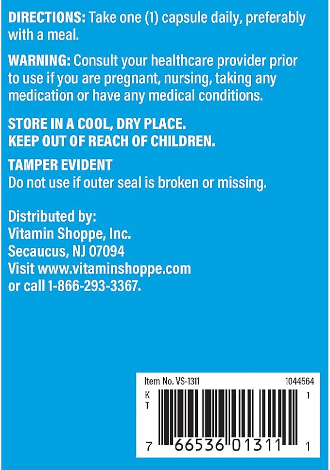 The Vitamin Shoppe No Flush Niacin 500MG, Supports Cholesterol Levels Already Within The Normal Range, Supports Metabolism & Energy Production, Once Daily (300 Capsules)