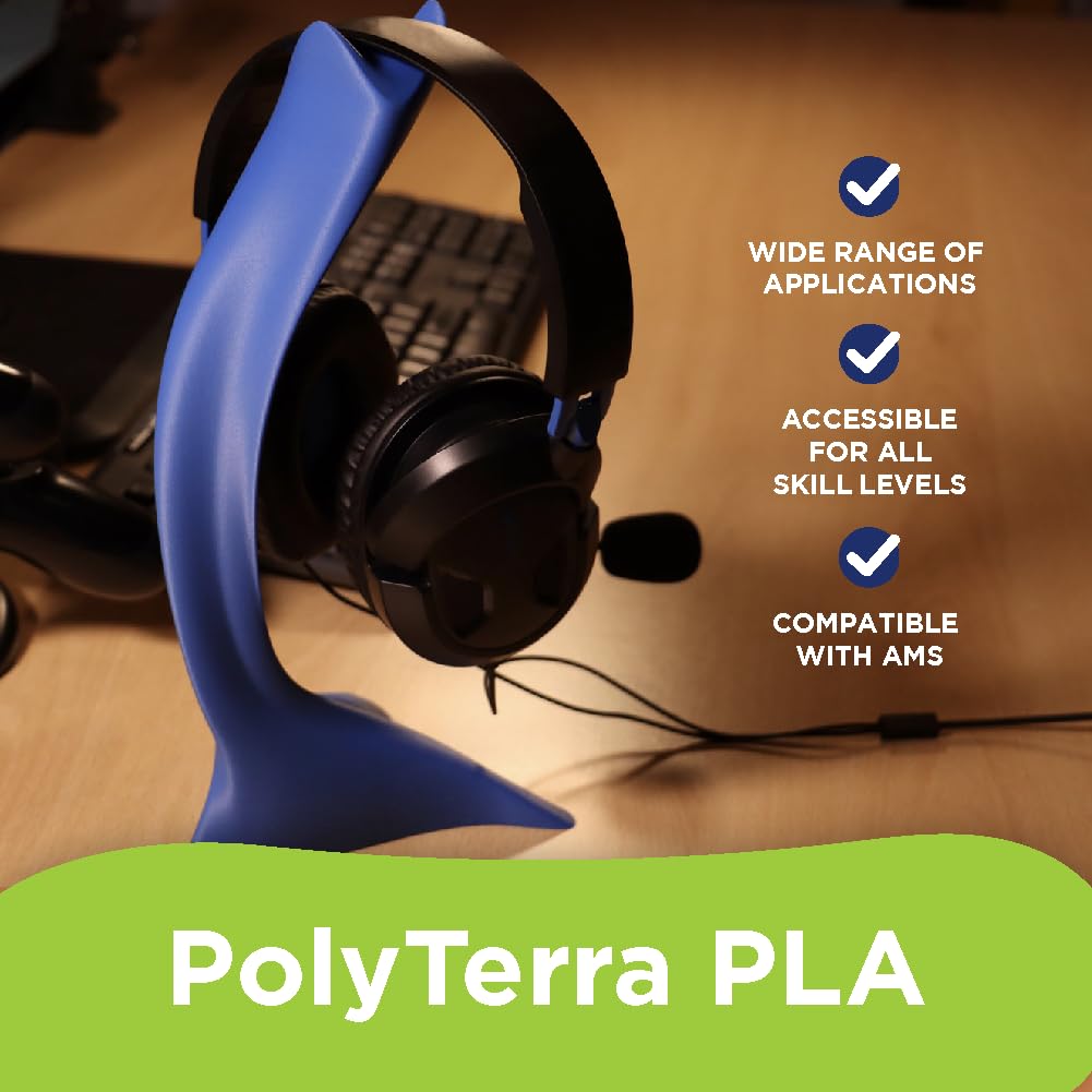 Polymaker Matte Pla Filament Fossil Grey 1.75Mm 1Kg 3D Printing Filament, Polyterra 3D Printer Pla Filament