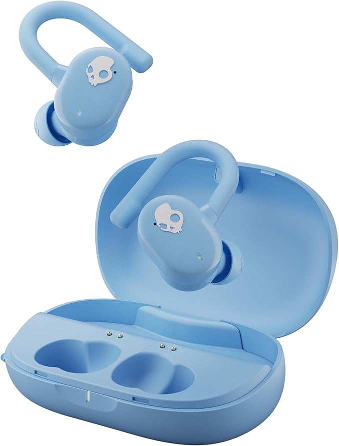 Skullcandy Push Play Active Wireless Earbuds, Bluetooth Headphones, Noise Isolating Fit, 34 Hrs Battery, Secure-Fit Over-E...