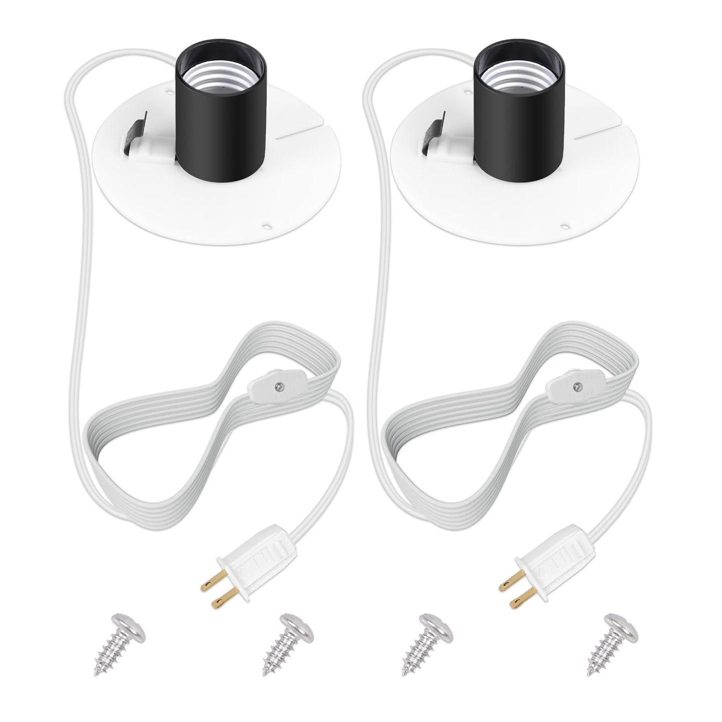 Yubunt 4.9Ft Blow Mold Light Kit Replacement, 3.5 Inch Light Board with E26/E27 Lamp Holder Kit.Suitable for Halloween Pumpkins,
