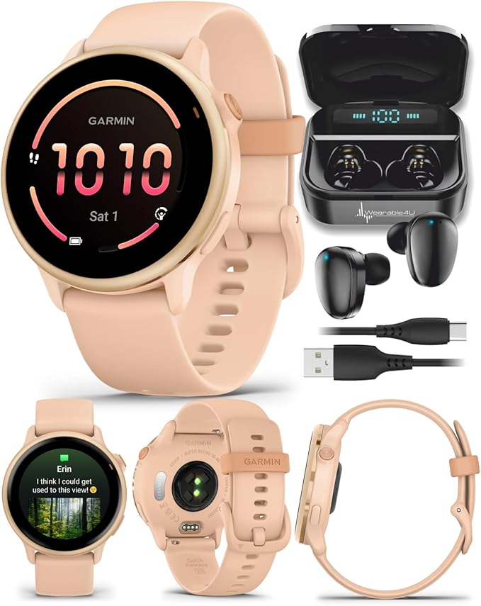 Wearable4U Garmin Vivoactive 6 - Health & Fitness Smartwatch, 1.2 in Bright AMOLED Display, GPS Sports Tracking, Up to 11 ...