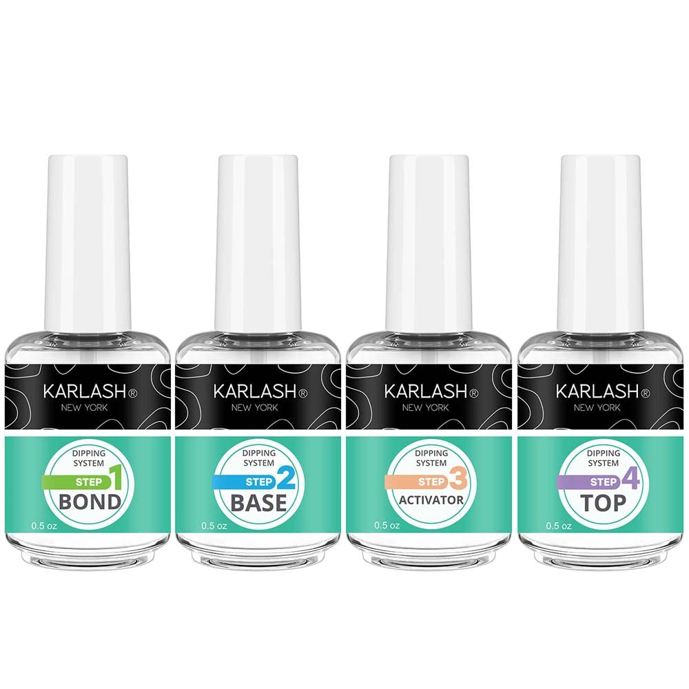 Karlash Gel Base DIP Powder System (Set of 4 0.5oz)