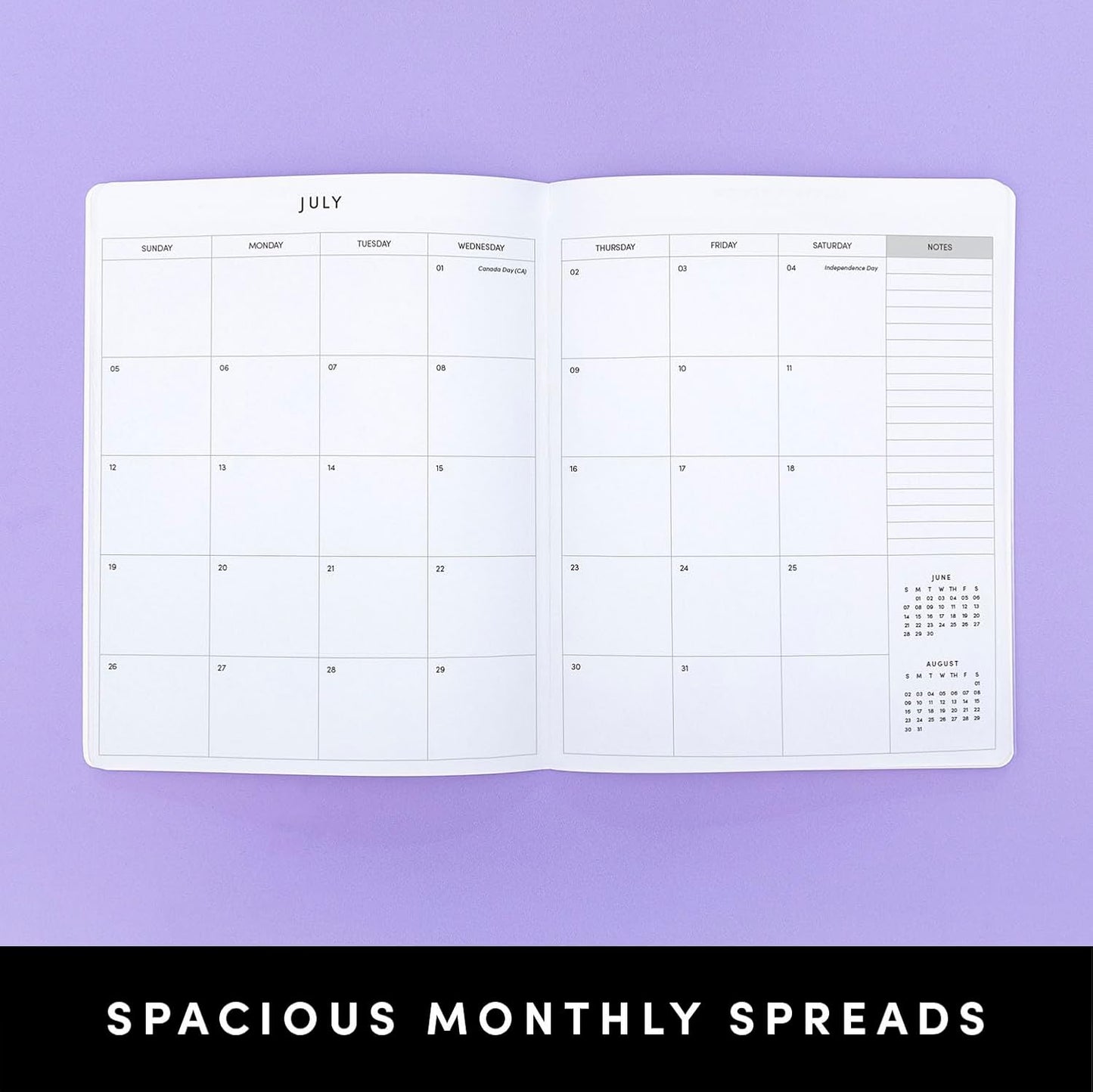 PAPERAGE 2026 Monthly Planner, 12 Months (January 2026 - December 2026), 8 in x 10 in, 2026 Planner with Large Monthly Spreads & Calendar Views, Note Pages, To Do Lists & Trackers, – Floral Daze
