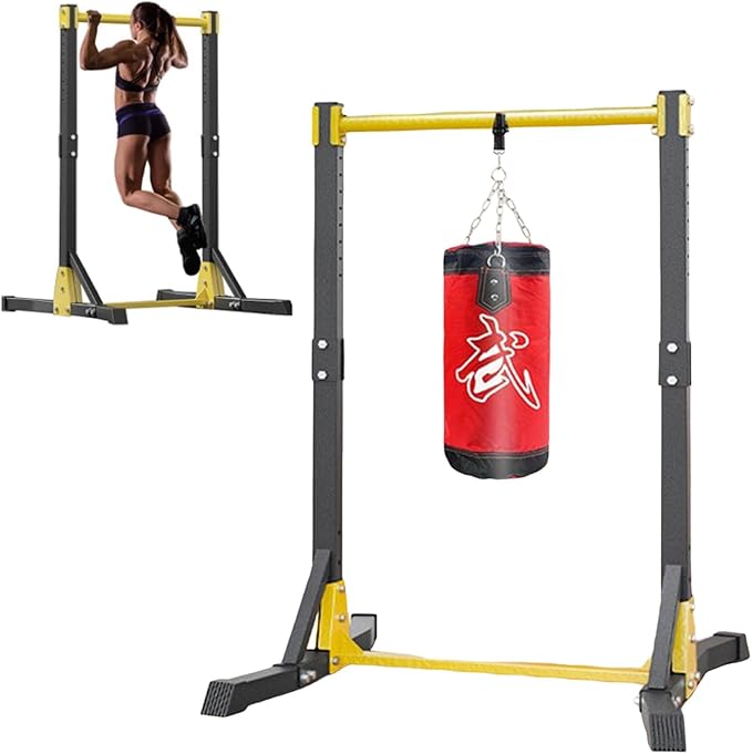 bephible Pull up Station, Portable Pull-Up Bar Station, Free Standing Pull up Bar, Pull up Tower Station 400lbs with 11 Ge...