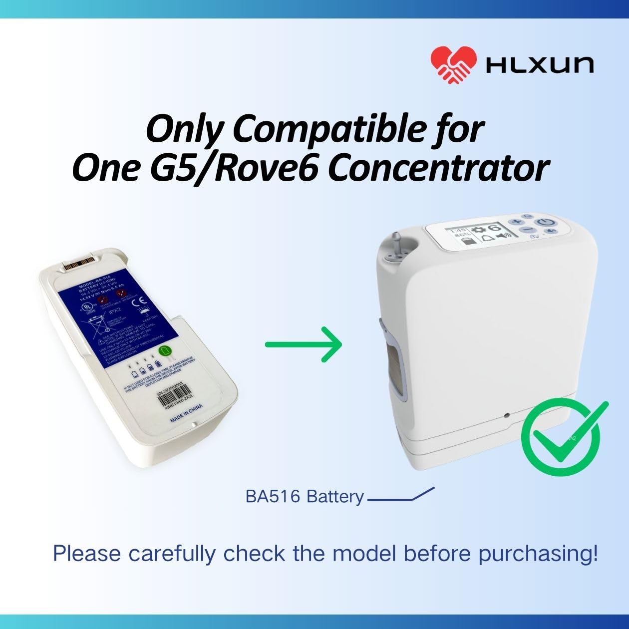 Hlxun One G5 16-Cell BA-516 Extended Battery Model ba516 Double Battery for G5/Rove 6