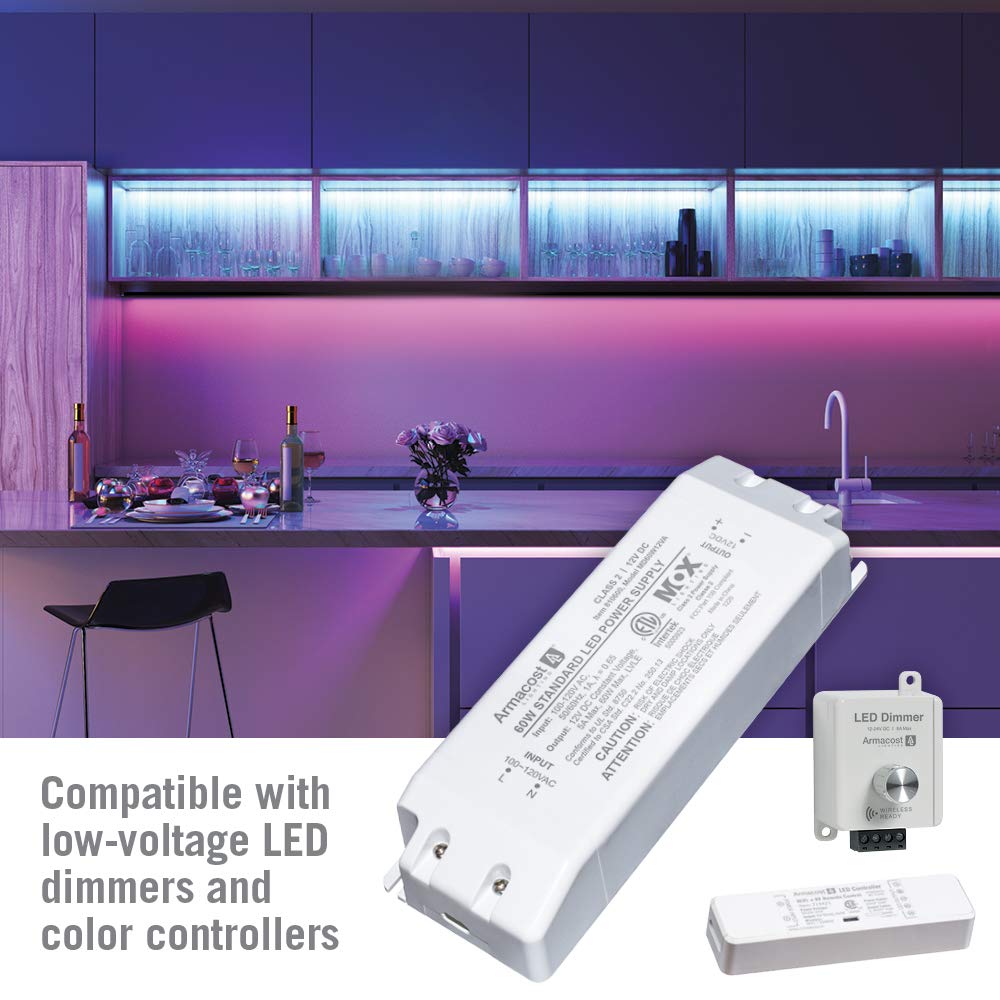 Armacost Lighting 810600 12 Volt LED Power Supply, White