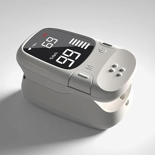 Fingertip Pulse Oximeter with Large LED Display, Accurate Spo2 & Heart Rate Monitor for Home Use, Sports, and Outdoor Acti...