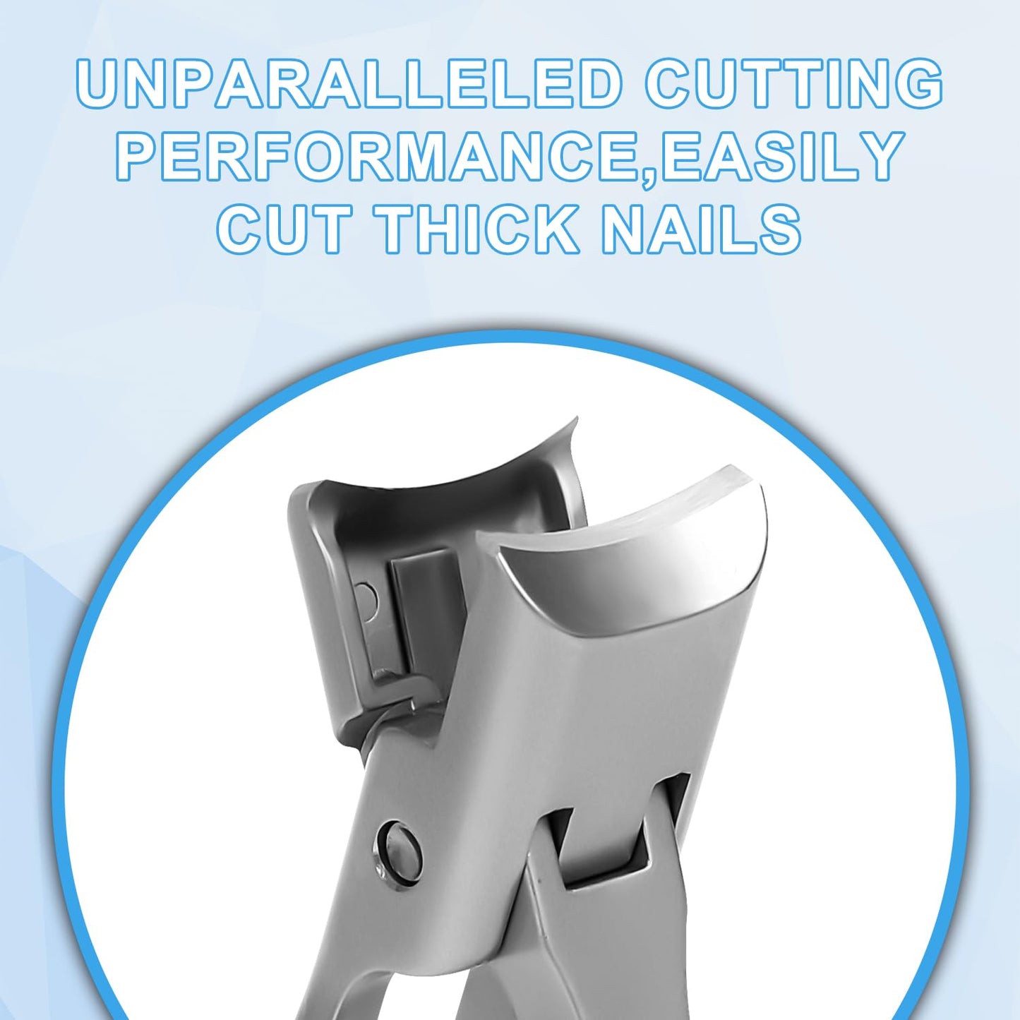 Toe Nail Clippers for Thick Nails, Sharp Nail Clippers Wide Mouth Toenail Clippers Seniors Super Sharp Stainless Steel Nail Clip