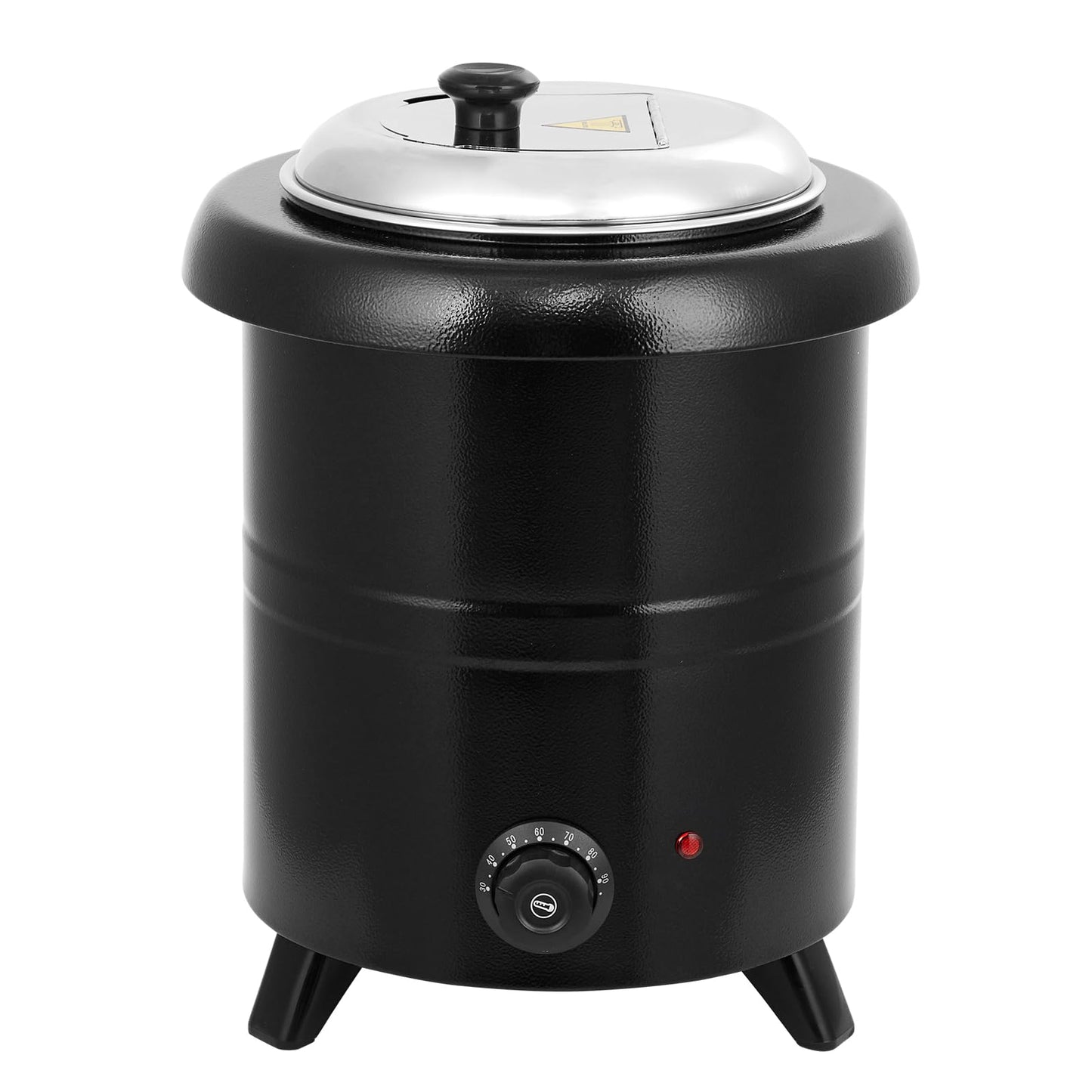 Garvee 10.5QT Commercial Soup Kettle, Automatic Soup Warmer with Anti-Scald Handle and Stainless Steel Removable Insert Pot for Large Banquet & Buffet, Built-in Hinged Lid