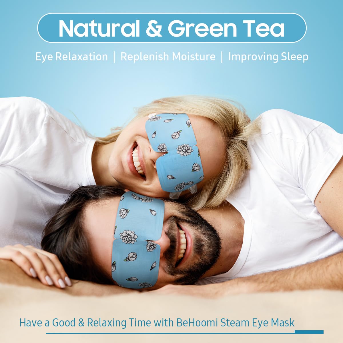 Steam Eye Mask, 20 Packs Heated Eye Mask Warm Compress for Eyes, Disposable Self Heating Eye Mask for Sleep, Spa, Travel Essentials & Relaxation Gifts for Women, Men (Jasmine)