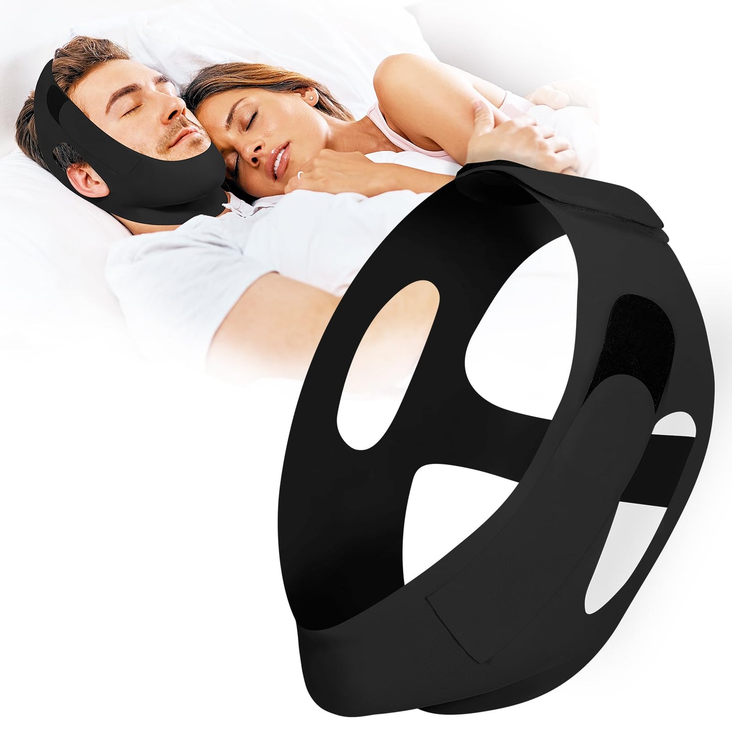 REROIO Snore Stopper for CPAP Users Chin Strap