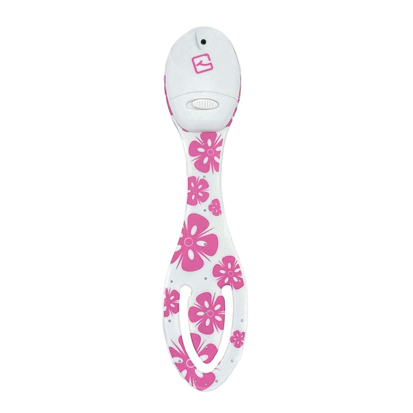 Gifts for Readers & Writers Flexilight Bookmark Book Light - LED, Battery Operated, Pink Flowers, Model 2
