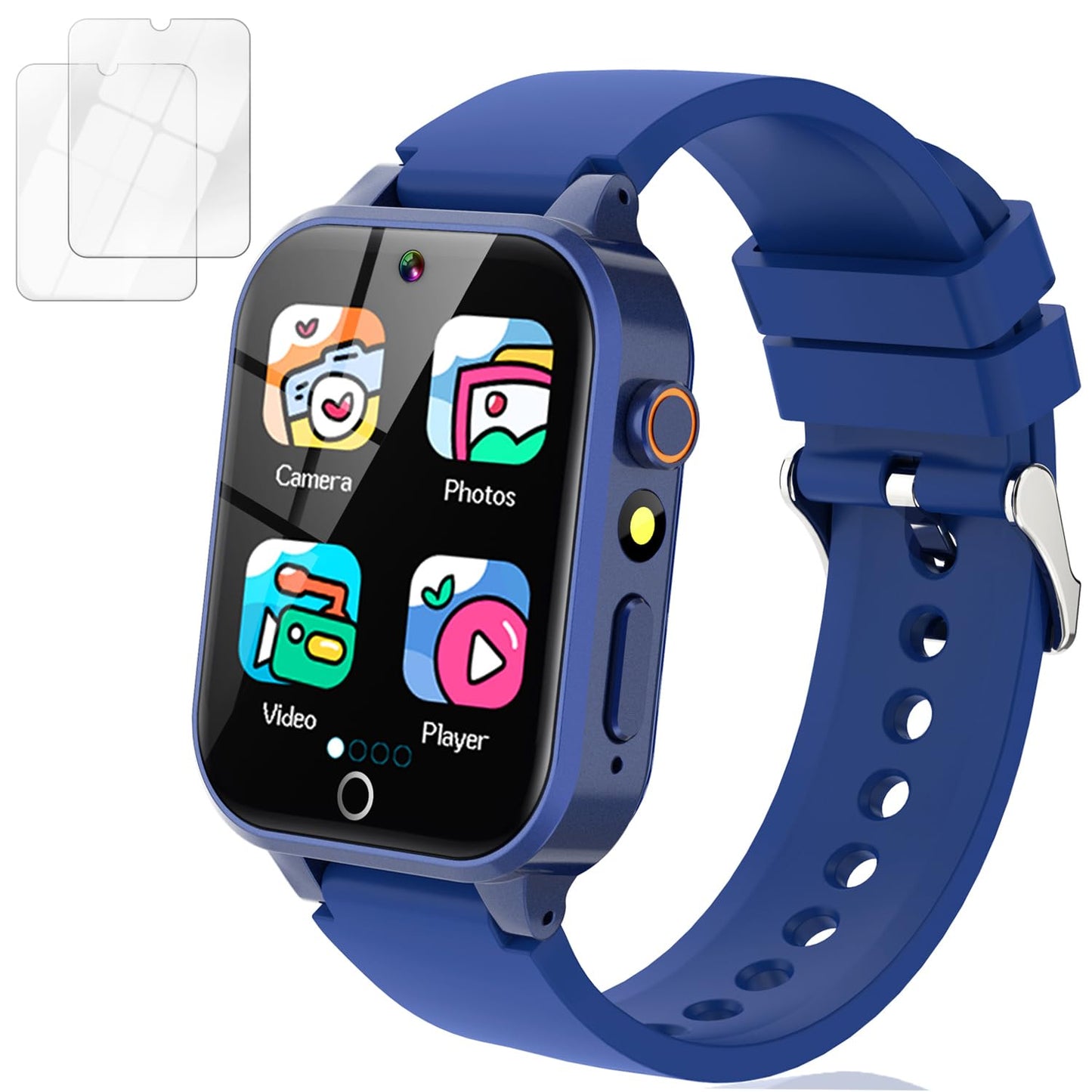 Vakzovy Smart Watch For Kids With 26 Puzzle Games Hd Camera Mp3 Player Audiobook Video Pedometer Habit Tracking Learn Card Flash