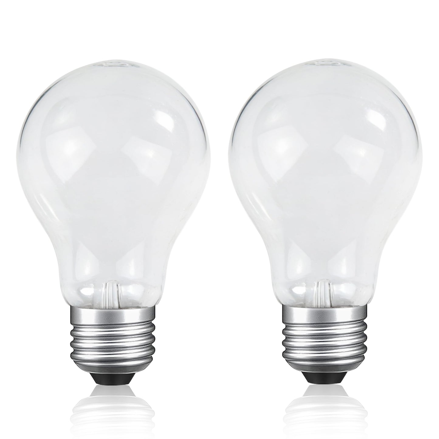 Hoimuv 75 Watt Incandescent Light Bulbs, A19 75 WATT Incandescent Bulb Shatter Resistant Rough Service Light Bulb 75 WATTS A19 Shape（ 2PACK