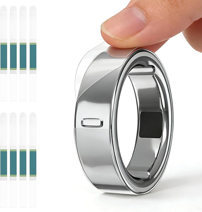 sylacor Ultra-Thin Clear Cover for Oura Ring Gen 4/4 Ceramic/Gen 3, Invisible Anti-Scratch Protective Film, Slim Smart Rin...
