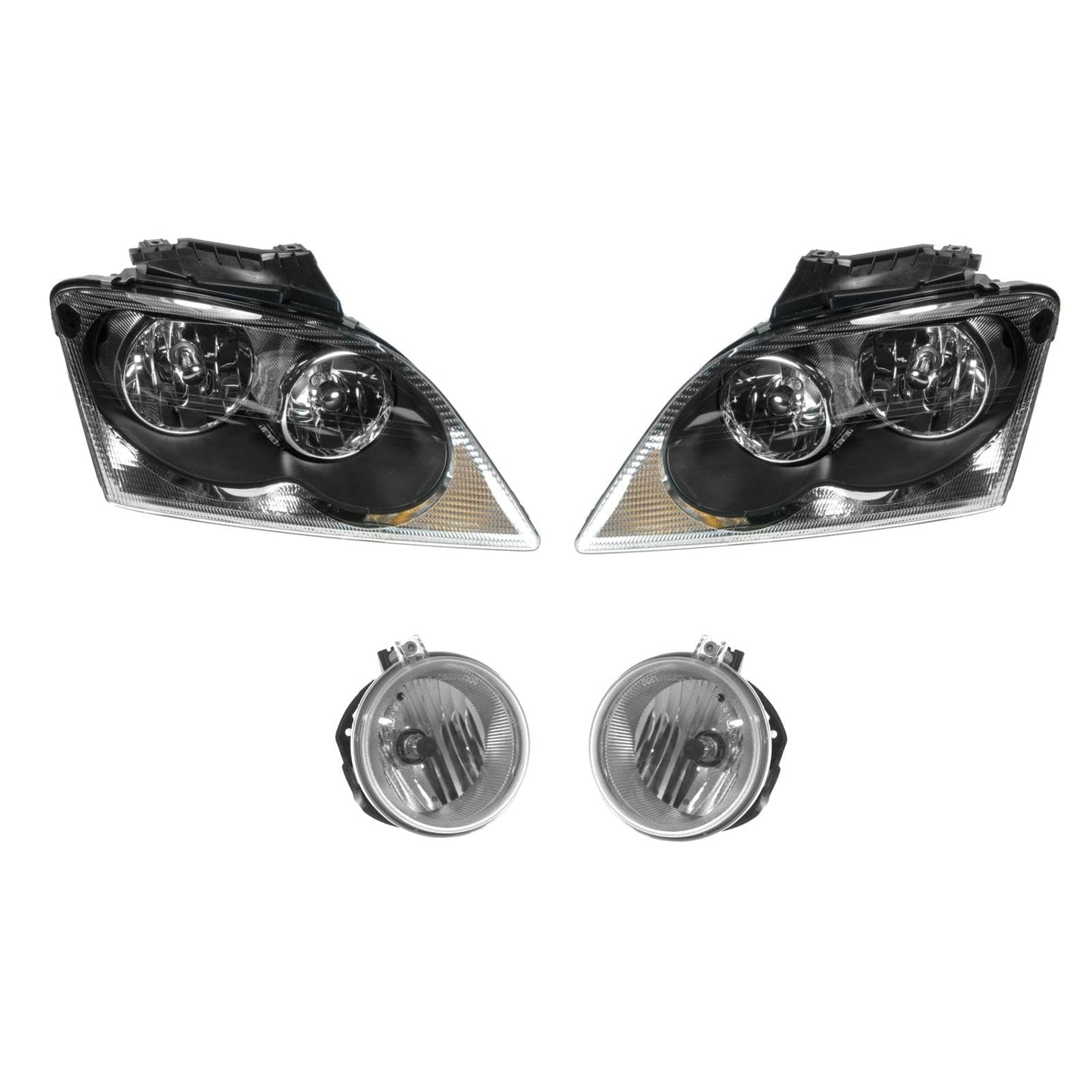 Trq Lighting Kit Ch2502168 Ch2503168 Ch2592126 Ch2592137 Compatible With 2005-2006 Chrysler Pacifica