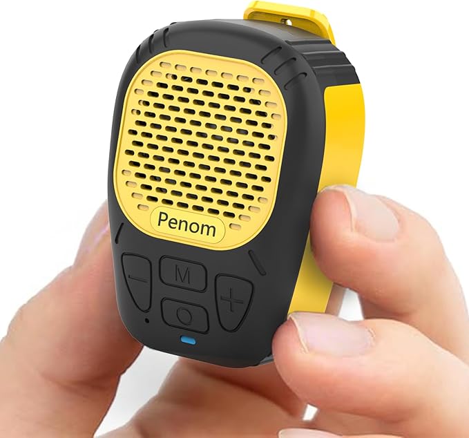 Wearable Bluetooth Speaker,Clip on Wireless Jobsite Water-Resistant Portable Speaker, Built in Mic for Hands-Free/Call, Su...