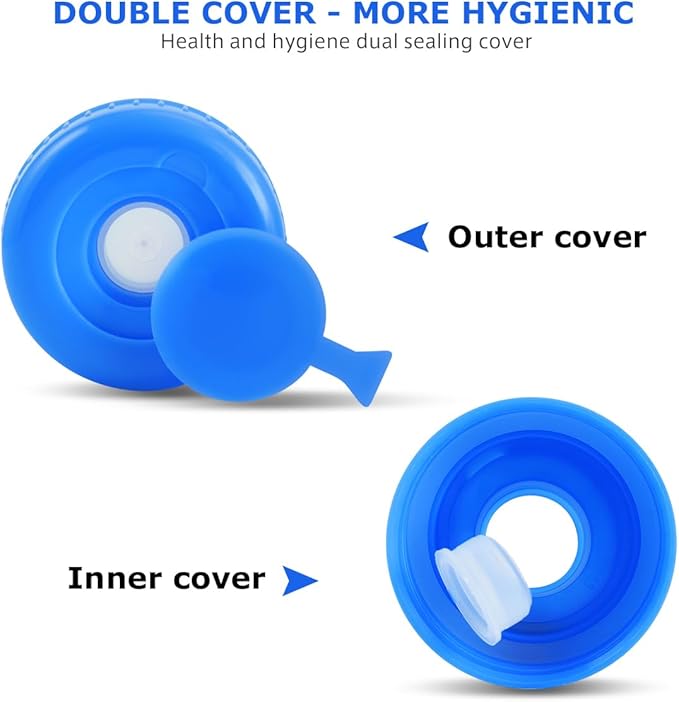 Tofficu Water Jug Portable Water Container with Cover and Handle, Camping Water Container Water Storage Containers for Outdoor Hiking