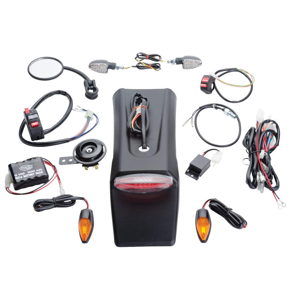 Tusk Motorcycle Enduro Lighting Kit For Honda Xr250R (1990-2004) - One Size, Red