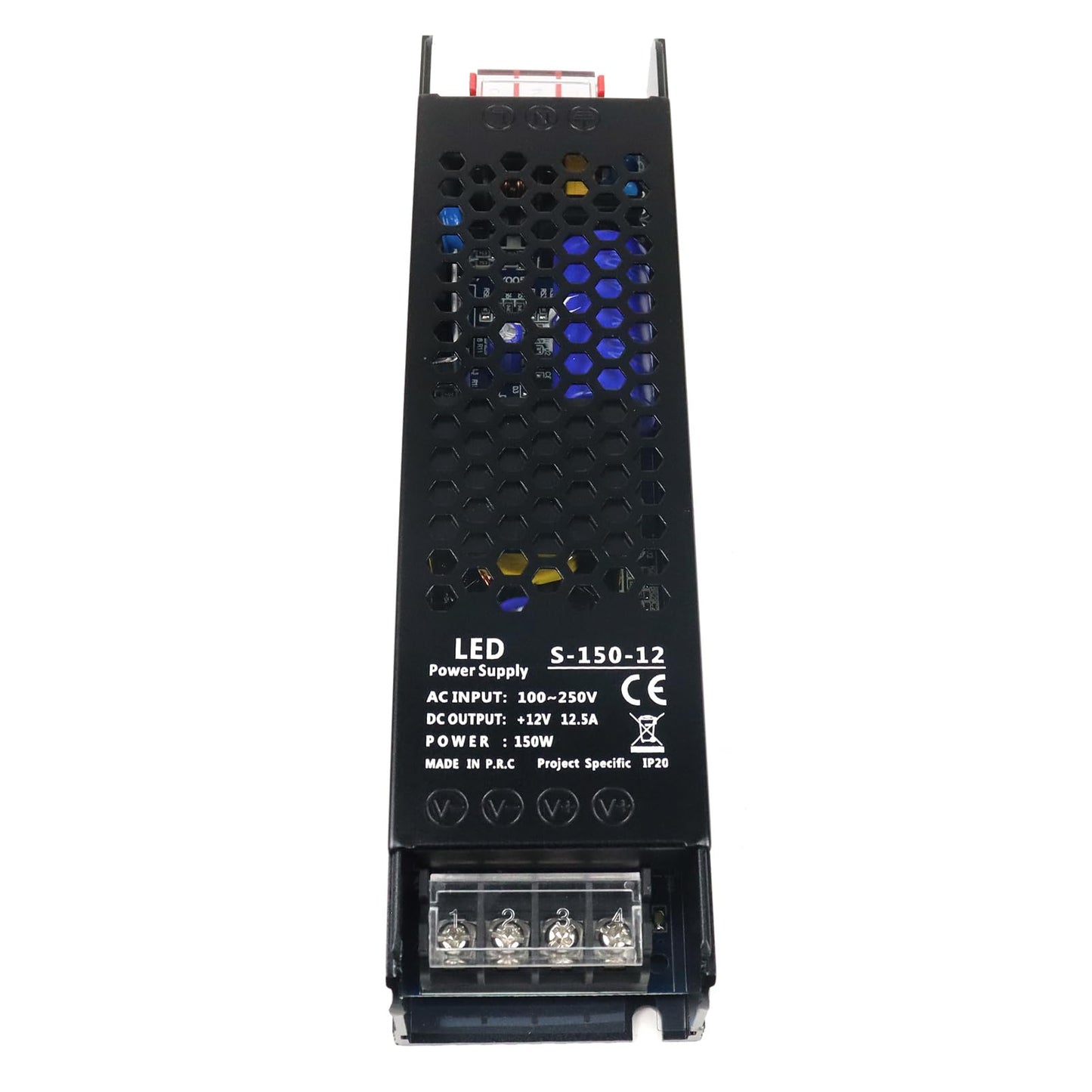 12V 12.5A 150W Universal Regulated Switching Power Supply, 100-250V AC to 12V DC Converter, LED Driver, Industrial Transformer, Adapter for Strip Light, Lamp, Radio