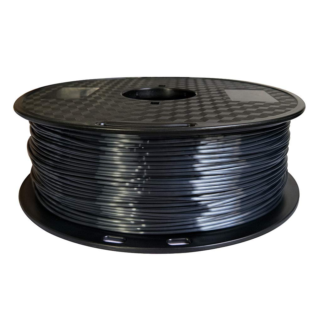 CC3D Silk Black PLA Filament 1.75mm 1KG 3D Printing Filament Silky Black Gloss Shiny Metallic PLA Black 3D Printer Material FDM 3D Printer