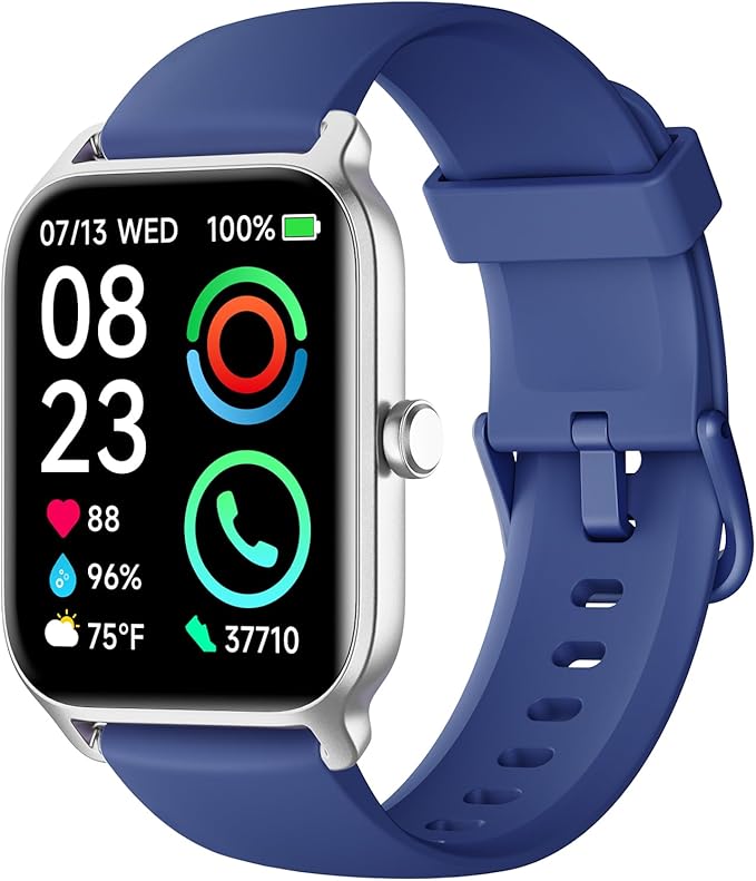 Fitpolo Smart Watch for Men Women Android, Alexa Built-in [1.8" HD Screen] IP68 Waterproof Fitness Watch Bluetooth Call fo...