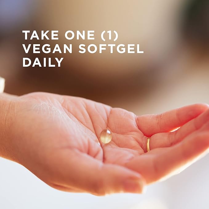 SOLGAR Vegan Vitamin D3 (Cholecalciferol) 25 mcg (1,000 IU) - 120 Softgels - Immune Support, Helps Maintain Healthy Bones & Teeth - Non-GMO, Certified Vegan, Gluten & Dairy Free - 120 Servings