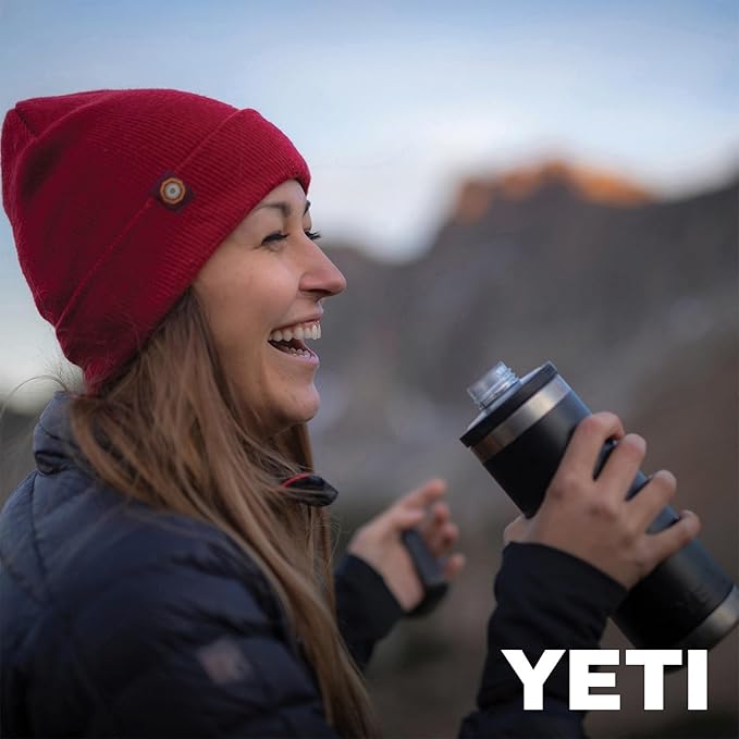 YETI Rambler 18 oz Bottle, Vacuum Insulated, Leakproof, Stainless Steel with Chug Cap, Blue Camo