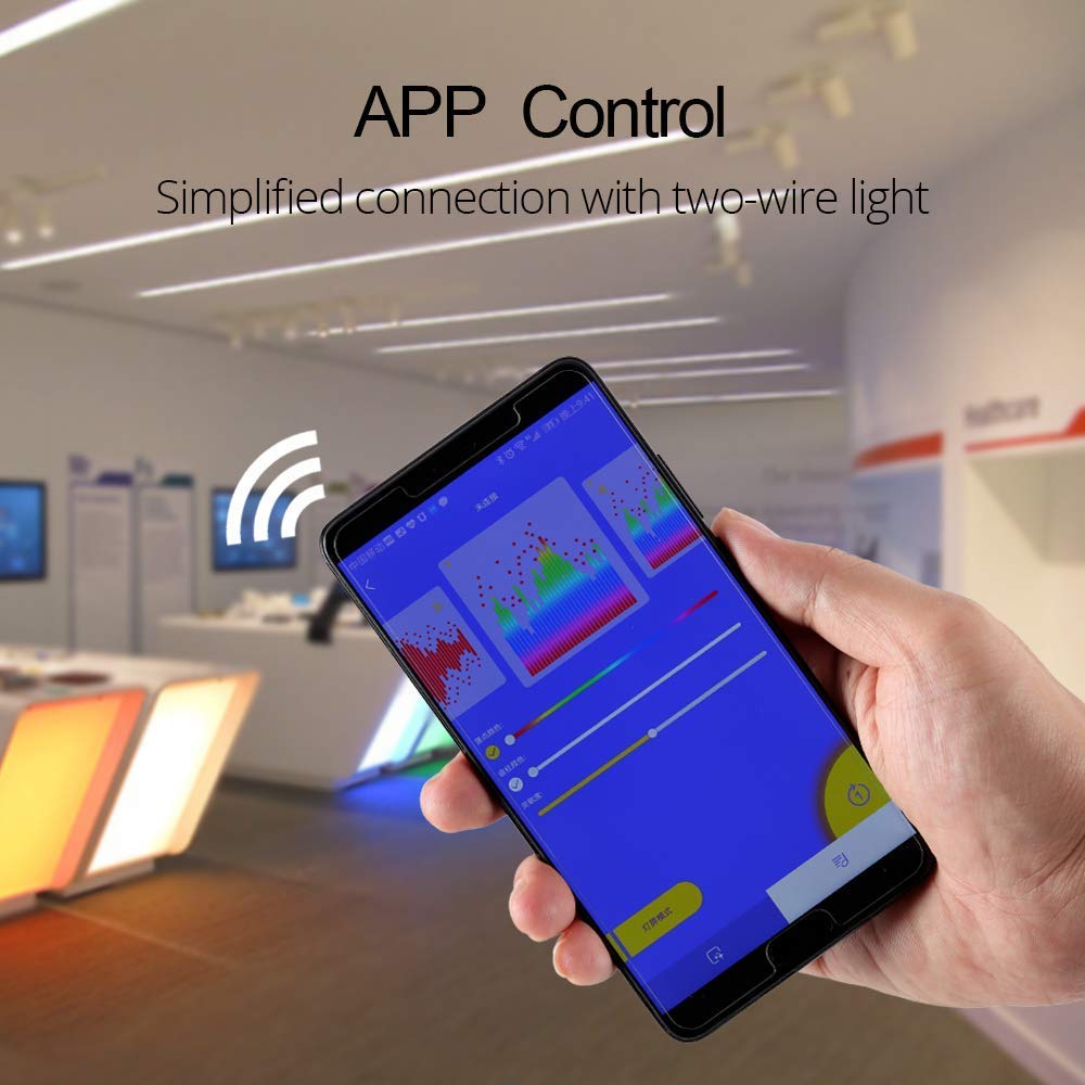 RGBZONE Bluetooth LED Controller, SP107E for WS2812b/WS2811 Strips, Music Sync, DC 5-24V, RGB