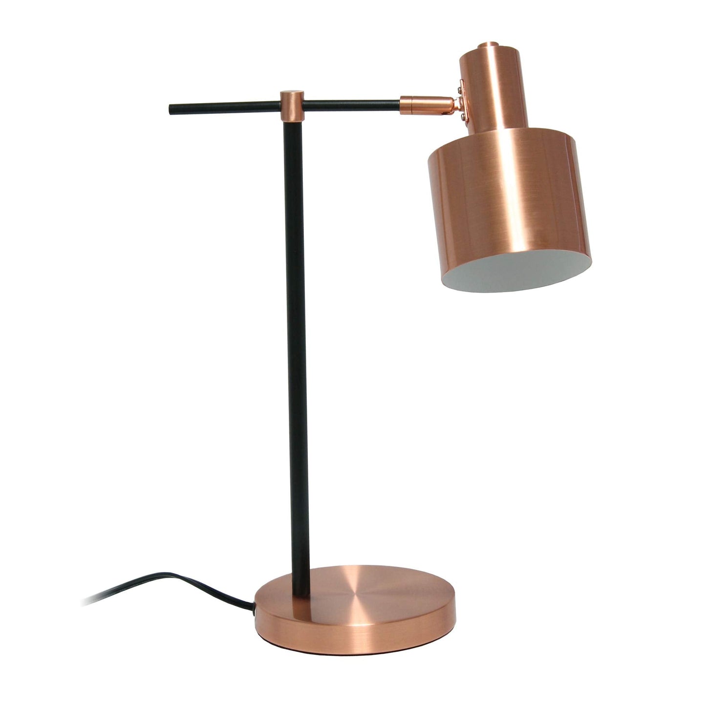Simple Designs LT2074-RGD Metal Table Lamp, Iron, Rose Gold