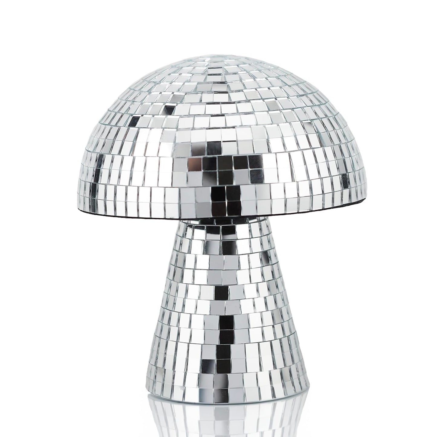 Yeehlmer Creative Mushroom Disco Ball For Party Table Decor Mirror Retro Handmade Disco Ball Mushroom Shape Home Art Decorations Bar Ornaments (Silver  Xs(4.7))